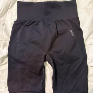 Gymshark Black Athletic Shorts with Branded Tag